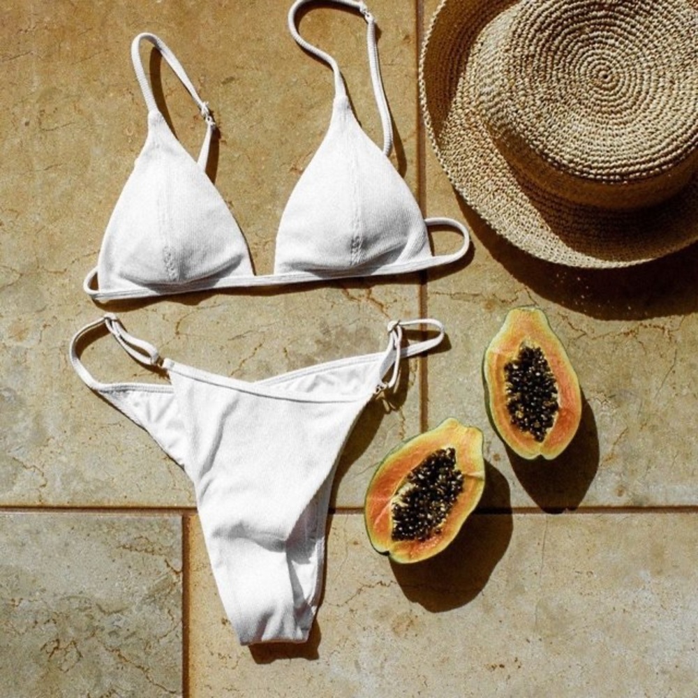 NWT L*Space White Bikini Set Medium